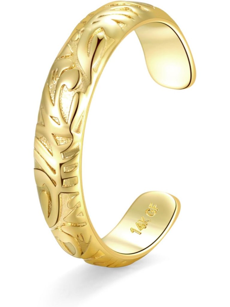 14k Gold Filled Gold Toe Rings For Women Adjustable Toe Rings Non Tarnish Solid